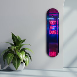 Wallity Get $hit Done Pintura Decorativa de Vidrio Templado Multicolor